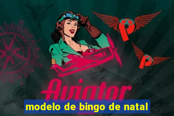 modelo de bingo de natal